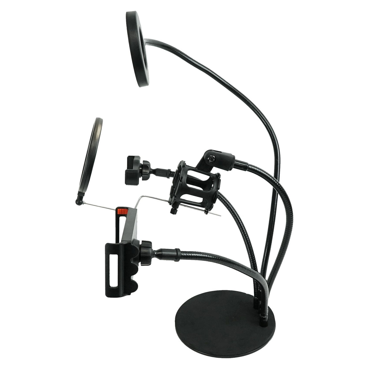 Conference Room/Work From Home Desk Light w/Mic + Phone + Tablet Stand
