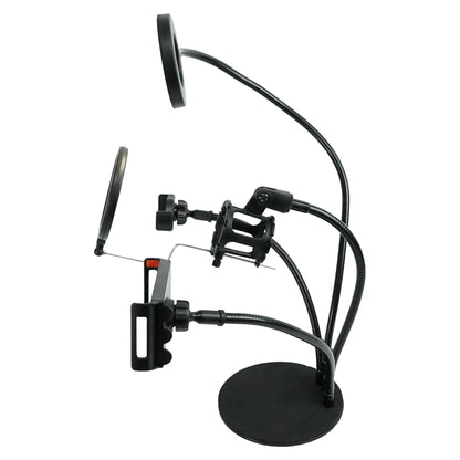 Conference Room/Work From Home Desk Light w/Mic + Phone + Tablet Stand