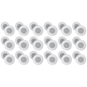 (36) Rockville MC80 Metal 8" 70 Volt Commercial Background PA Ceiling Speakers