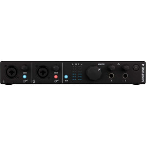 Arturia Minifuse 4 Black 4x4 USB MIDI Audio Recording Interface+Software