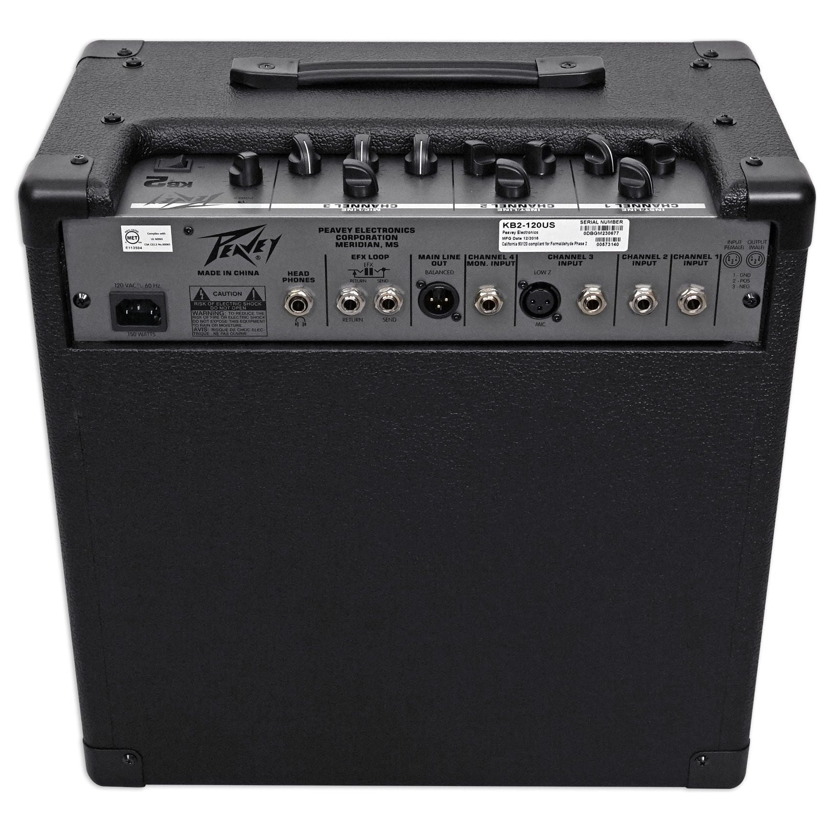 Peavey KB 2 50 Watt Keyboard Amplifier 3-Channel Combo Amp w/10