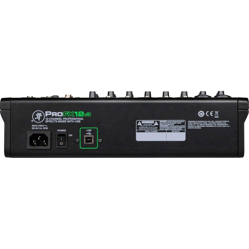 Mackie ProFX12v3 12-Channel Pro Effects Mixer w/USB ProFX12 v3 + Power Strip