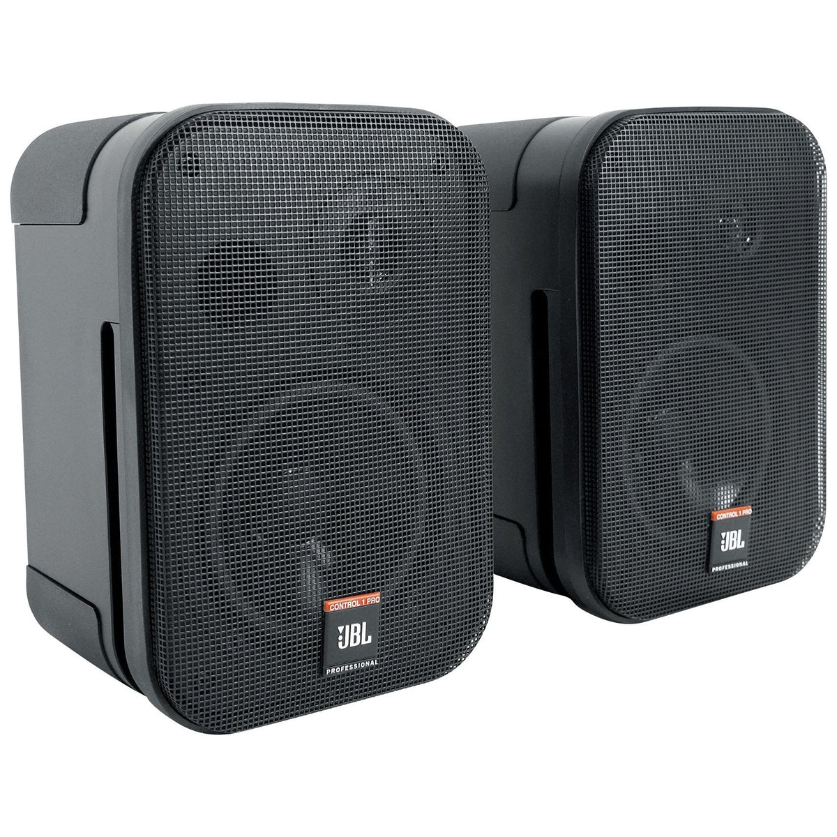 Pair JBL C1PRO Control 1 PRO Black 5.25" Wall Mount Home/Commercial Speakers