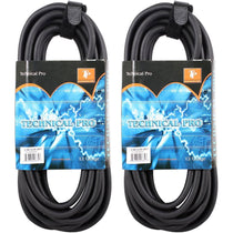 (2) CQS-1225 25' 12 Gauge 1/4" to Speakon Pro Speaker Cables