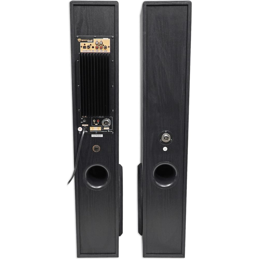 Rockville Bluetooth Home Theater/Karaoke Machine System+(2) Mics+Subs+iPad Stand