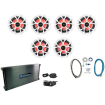 RKL65MBW LED 6-Pack + DBM65 Marine Amplifier Bundle