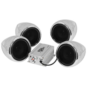 Boss Audio 1000w Bluetooth (4) Speaker+Amplifier Handlebar System Motorcycle/ATV