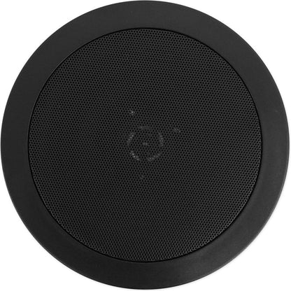 Commercial Amplifier + (4) 5.25" 2-Way Black Ceiling Speakers