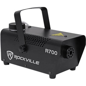 Rockville R700 Fog/Smoke Machine w/Remote+Fluid Quick Heatup+Waterproof Bag Case