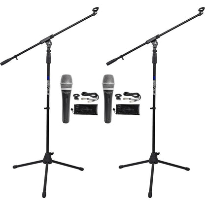RMP‑XLR 2-Pack + Tripod Boom Stands 2-Pack Bundle