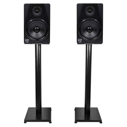 APM5B Black + RS29B 29" Speaker Stands Bundle