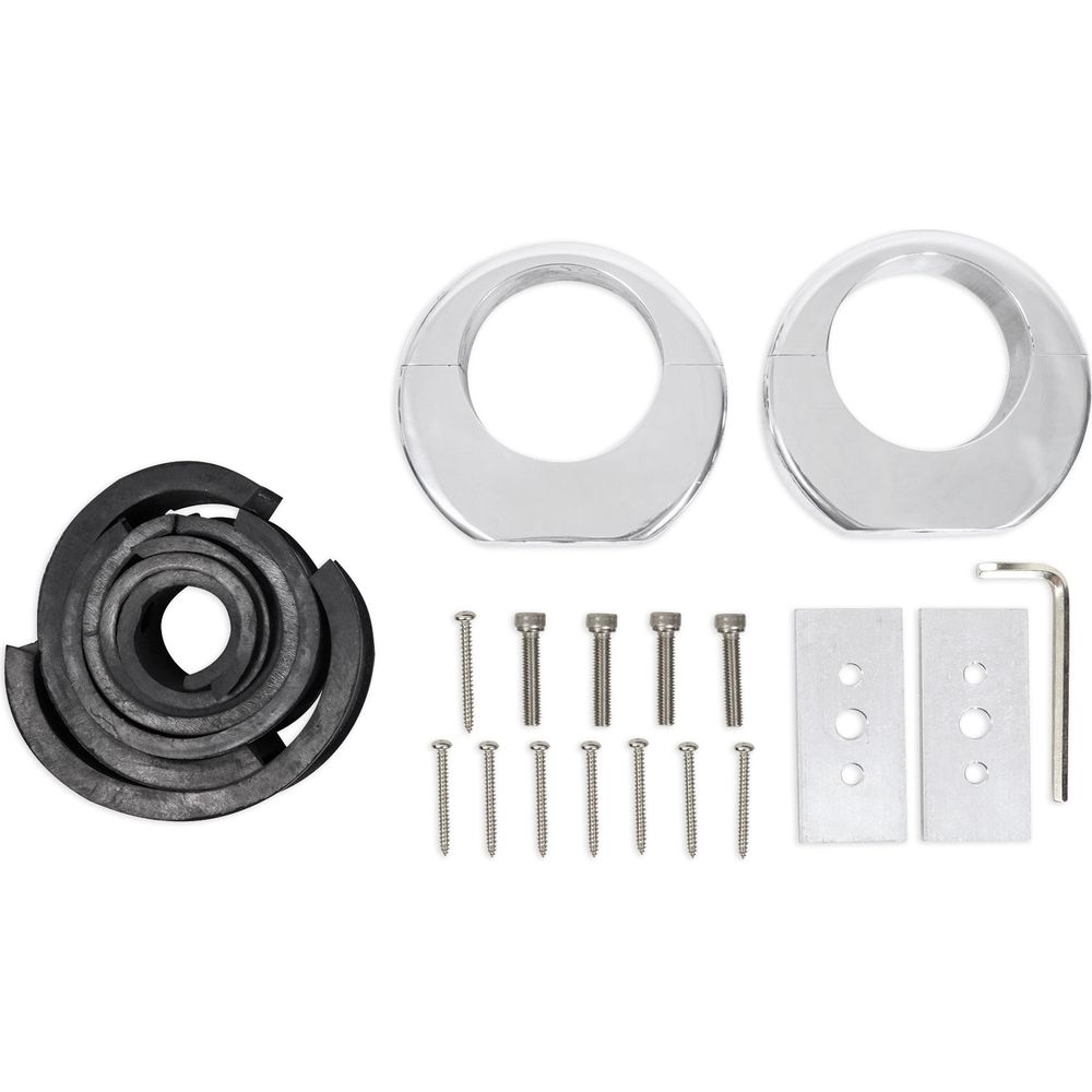 MAC65S 6.5" 360 Degree Swivel Chrome Surface Mount Speaker Pods