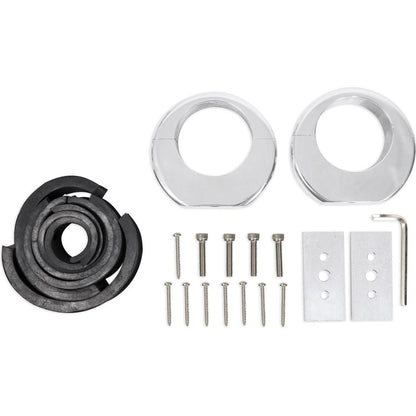 MAC65S 6.5" Polished Aluminum Wakeboard Tower Speaker Pods + Covers