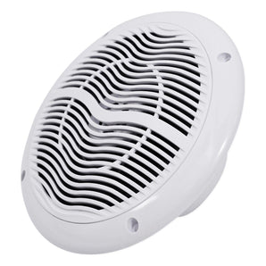 Pair Rockville RMC65W 6.5" 600 Watt Waterproof Marine Boat Speakers 2-Way White