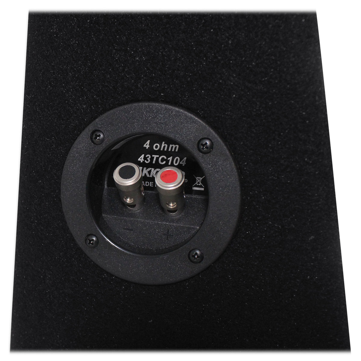 43TC104 Comp 10" Subwoofer in Sub Box Enclosure with Amplifier and Amp Wire Kit
