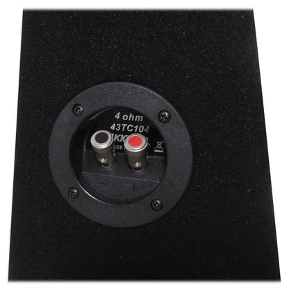 43TC104 Comp 10" Subwoofer in Sub Box Enclosure with Amplifier and Amp Wire Kit