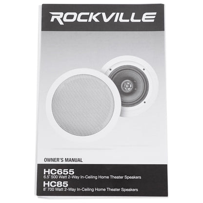 RPA60BT V2 + 2-Pair HC85 White In-Ceiling Speakers Bundle