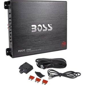 Boss R3400D 3400 Watt Mono Car Audio Class D Power Amplifier Amp + Bass Remote