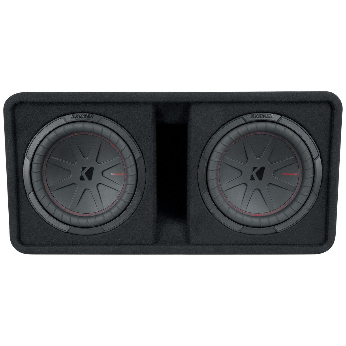 KICKER 48DCWR102 CompR 10" 1600w Dual Subwoofers+Vented Sub Enclosure COMPR10