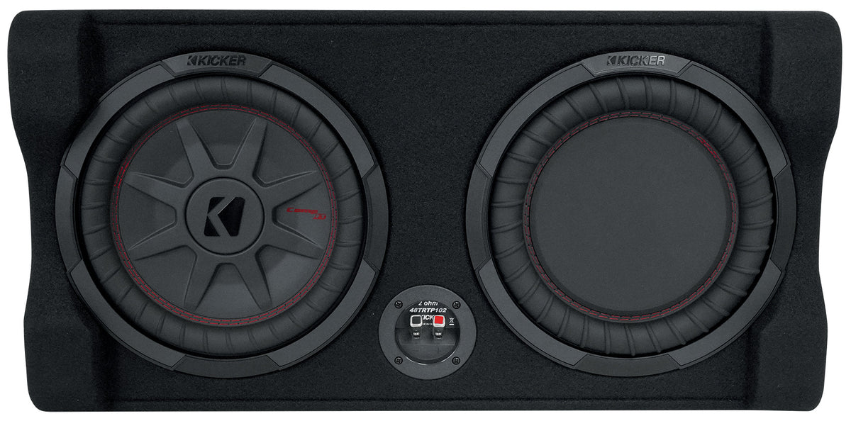 KICKER 48TRTP102 TRTP 10" 800w Down Firing Subwoofer Enclosure+Passive Radiator