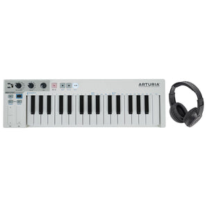 Arturia KeyStep Sequencer USB Live/DJ/Recording Keyboard Controller+Headphones