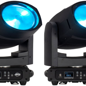 (2) American DJ ADJ Focus Wash 400 RGBACL 400-Watt LED DMX Moving Head Lights