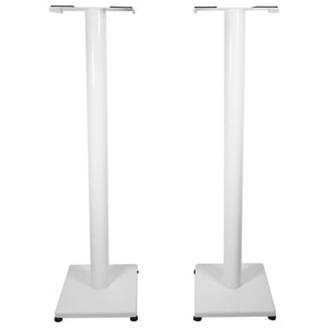 2 White 37” Steel Stands For ELAC Uni-Fi BS U5 Slim Bookshelf Speakers