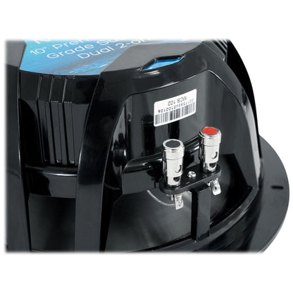 MSW.102 10" 600W Marine/Boat/UTV Subwoofer DVC 2-Ohm Sub + Amplifier + Wire Kit
