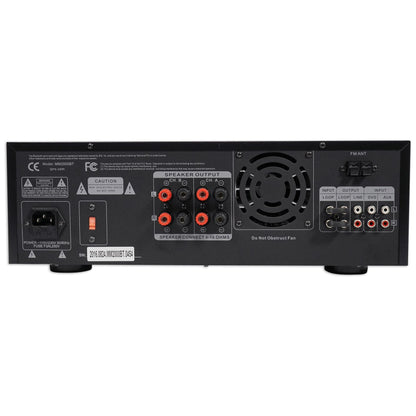 SPGN124 2-Pack + MM2000BT Bluetooth Mixer Amplifier Bundle