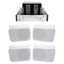 BluTube Tube Amplifier/Home Theater Bluetooth Receiver + (4) 6.5" Speakers
