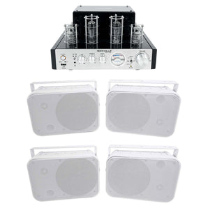 Rockville BluTube Tube Amplifier/Home Theater Bluetooth Receiver+4)6.5" Speakers