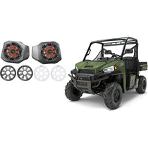 6.5" Kicker LED Speakers in Kick Panel Enclosures for Ranger XP1000
