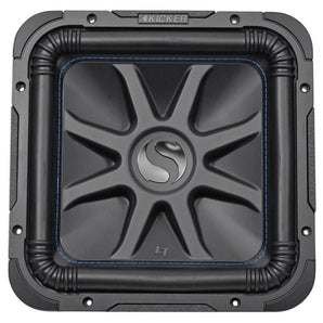 Kicker L7S124 12" 1500w Solobaric L7S Subwoofer Solo-Baric 44L7S12-4+LED Grille