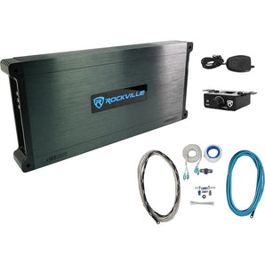 Rockville DBM65 6-Channel 2600w Rated Marine/Boat Amplifier+Amp Wire Kit