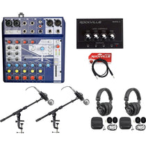 2-Person Gaming Twitch Stream Bundle with Mixer, Headphones, Mic & Boom Arm