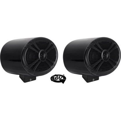 MAC69B Black 6x9" Tower Speaker Pods 2-Pack + MAC360B Swivel Clamps Bundle