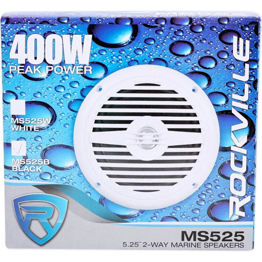5.25" 360 Degree Swivel Chrome Surface Mount Boat Speakers