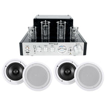 BluTube Tube Amplifier + (4) 8" White Ceiling Speakers