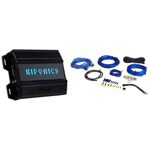 Hifonics ZD-1350.2D 1350 Watt 2-Channel Class-D Car Stereo Amplifier + Amp Kit