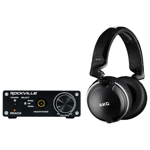 AKG K182 Recording Studio Monitor Headphones+DAC Headphone Amplifier
