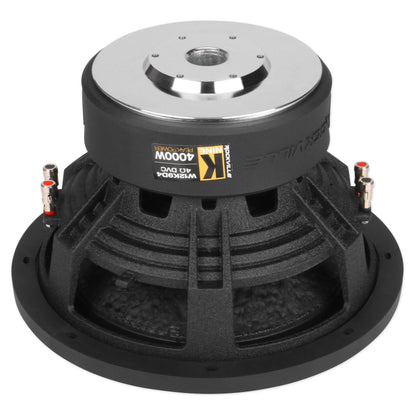 W12K9D4 12" Subwoofers 2-Pack + KRYPTON-M5 Amplifier + Copper Kit Bundle