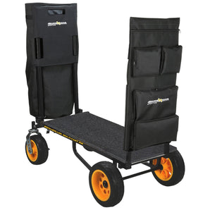RocknRoller R8RT 500lb Capacity DJ Transport Cart+Accessory+Equipment Bag+Deck