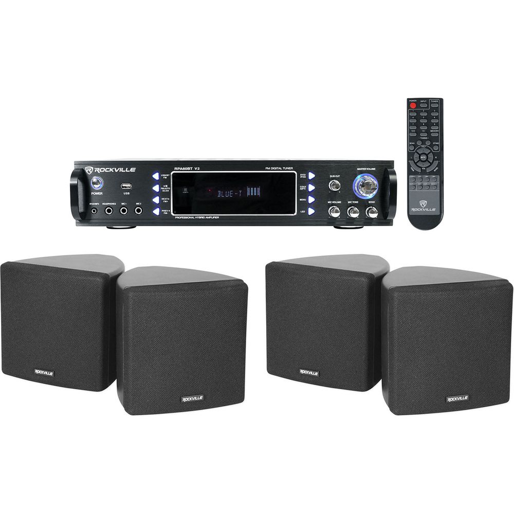 RPA60BT 2-Pack + Cube Black Speakers Bundle