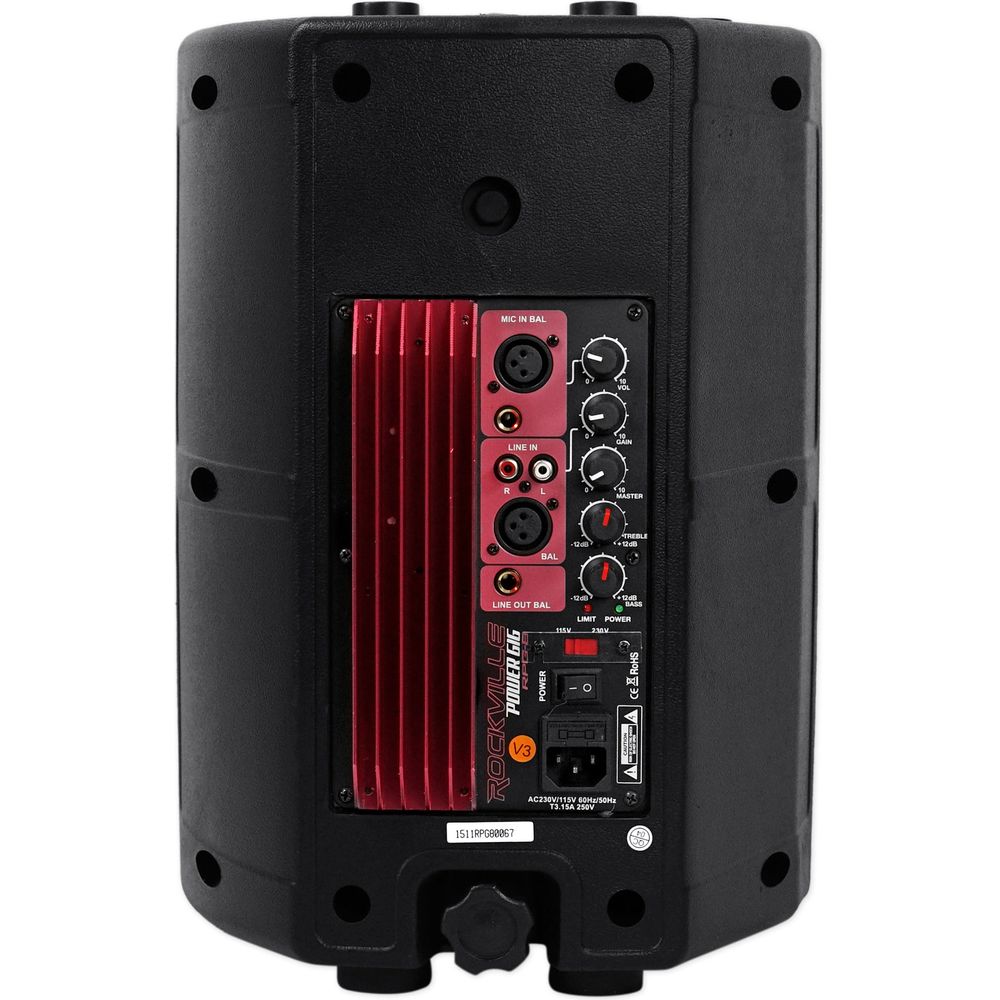 Rockville SPG88 Powered Speaker, 400W - Black - Foto 9