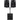 (2) Rockville RPG12 12" Active DJ PA Speakers+Dual Mount+12" Powered Subwoofer