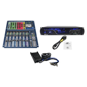 Soundcraft Si Expression 1 DSP Digital Mixer+Peavey Power Amplifier+Snake Cable