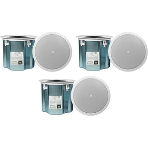 (6) JBL Control 18C/T 8" 70v Commercial White Ceiling Speakers For Restaurant