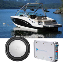 45KM104 10" Marine Subwoofer & 2-Channel Amplifier Bundle