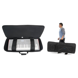 Rockville BEST BAG 76 Key Padded Rigid Durable Keyboard Gig Bag Case+Foam Insert