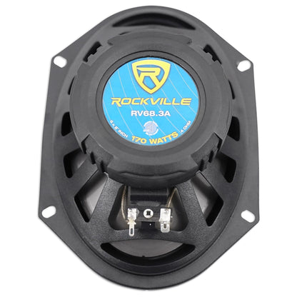 6x8" Factory Speaker Replacement Kit+4-Ch Amp For 05-06 Ford Mustang
